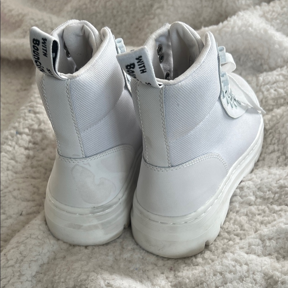 Dr. Martens White Combat Boots - Picture 4 of 5
